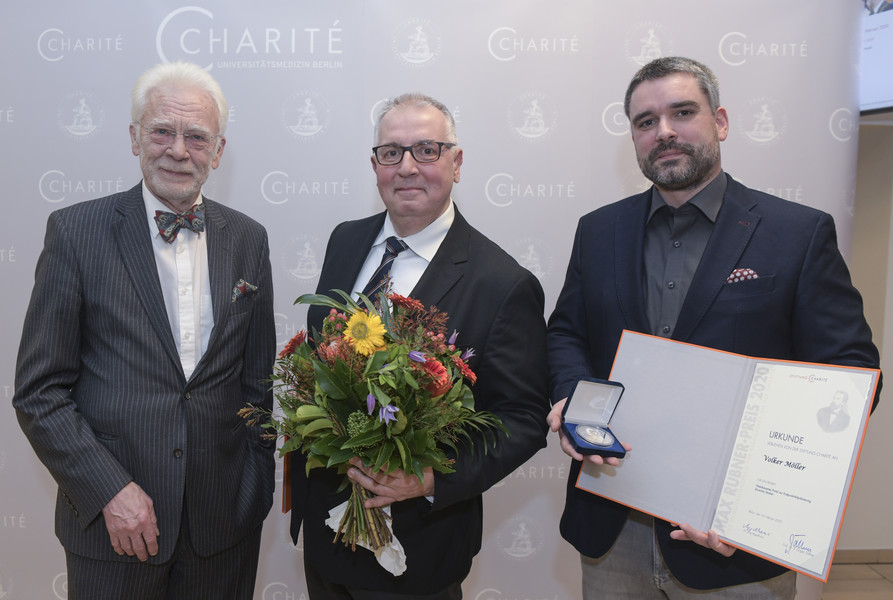 Max Rubner-Preisträger Prof. Friedrich Köhler und Volker Möller (v.l.n.r.)